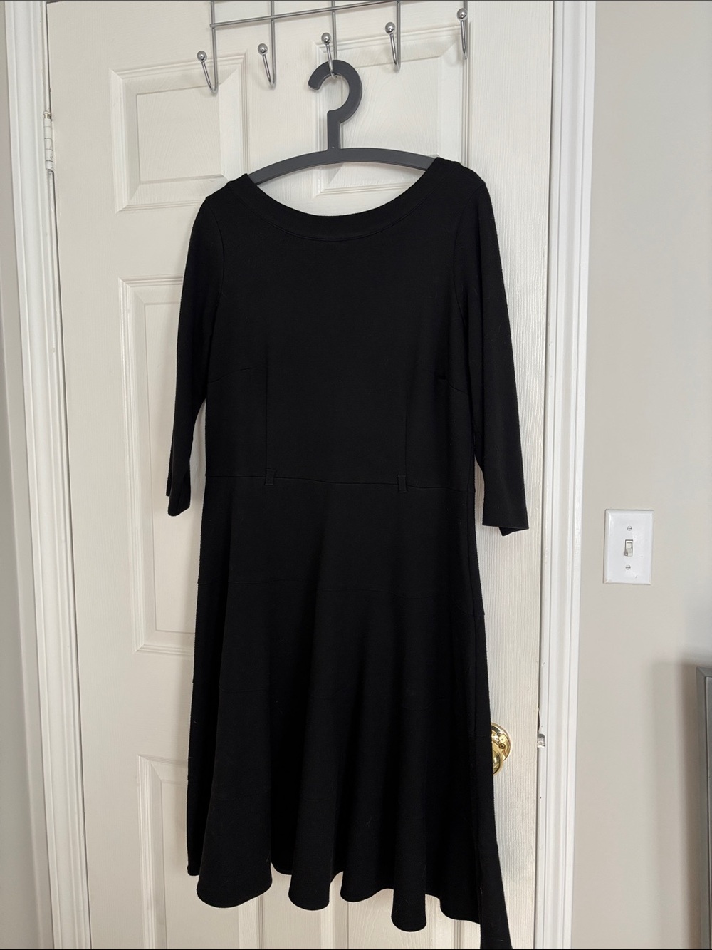 Marks & Spencer Black Skater Midi A-Line Dress